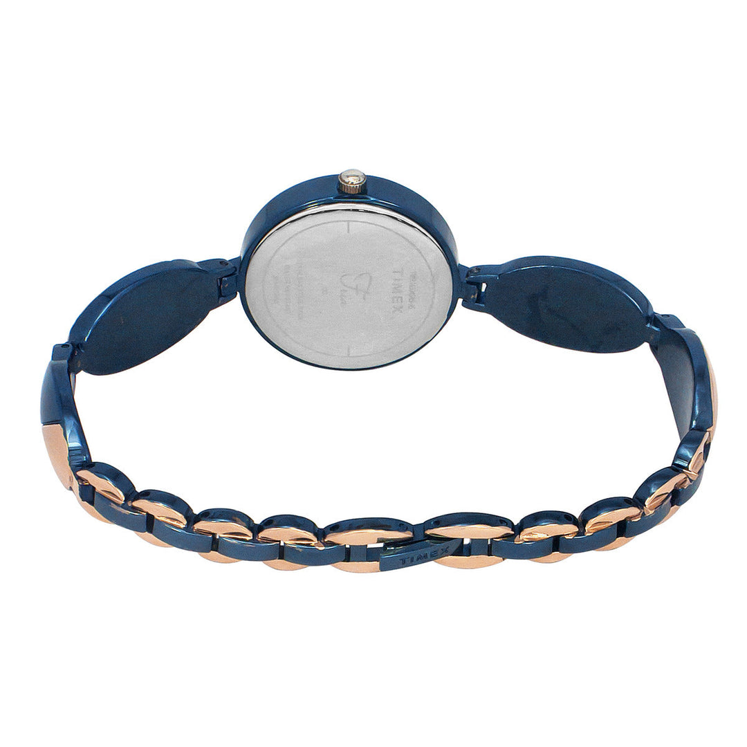 Timex Fria Women's Blue Dial Round Case 3 Hands Function Watch -TWEL16304