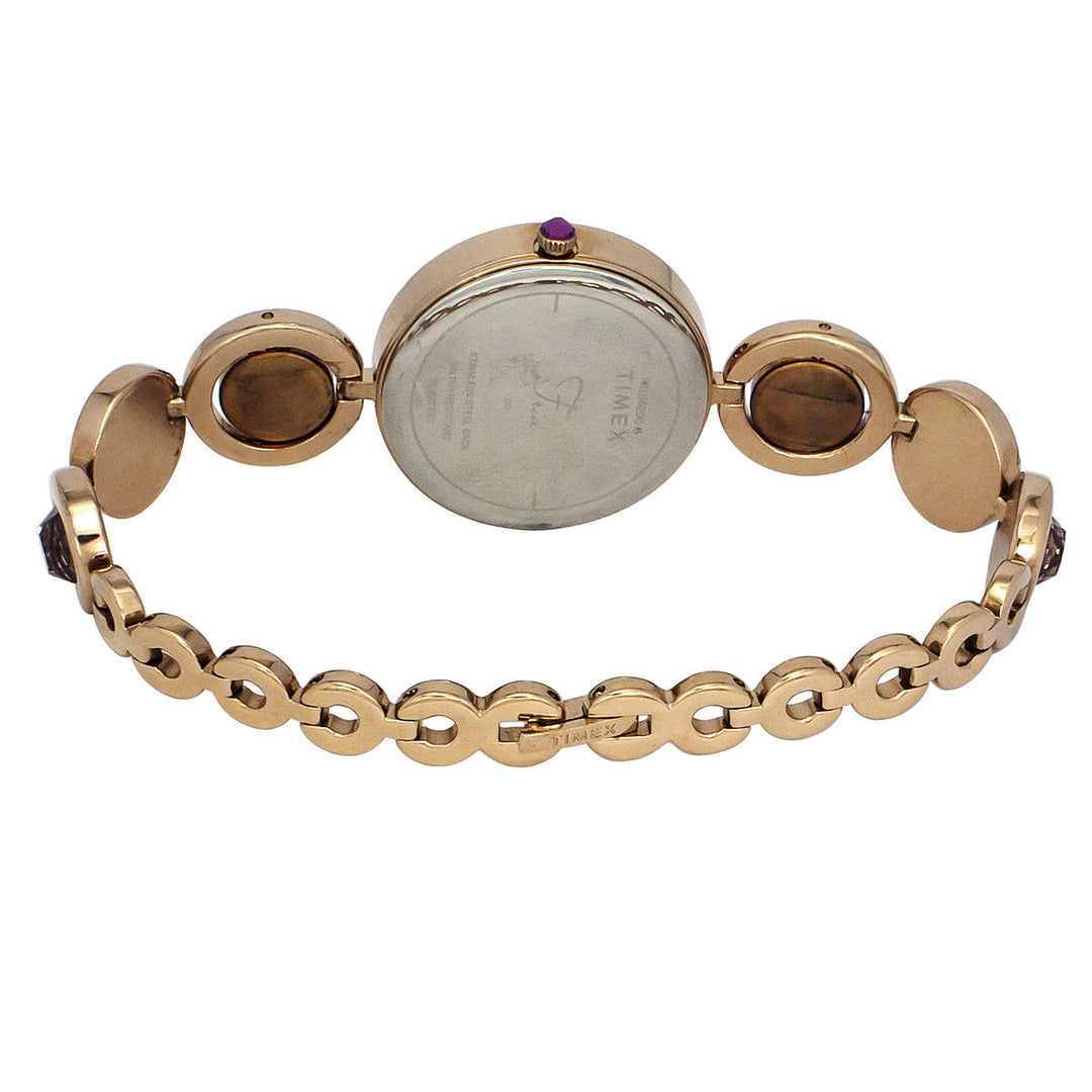 Timex Fria Women's Pink Dial Round Case 3 Hands Function Watch -TWEL16402