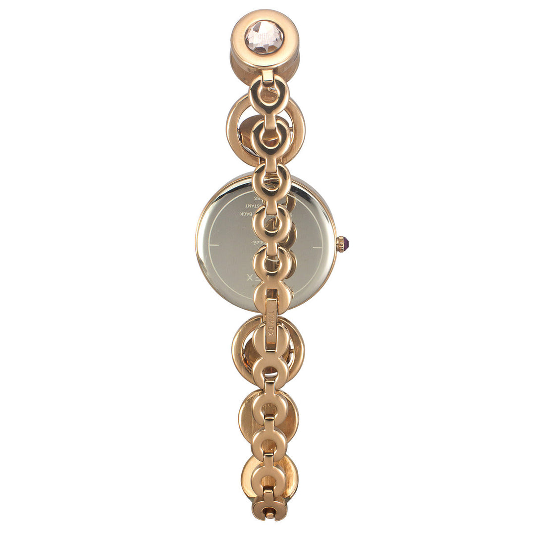 Timex Fria Women's Pink Dial Round Case 3 Hands Function Watch -TWEL16402