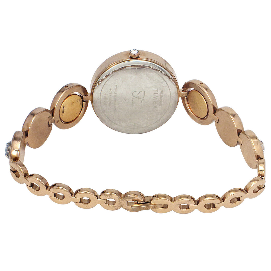 Timex Fria Women's Silver Dial Round Case 3 Hands Function Watch -TWEL16403