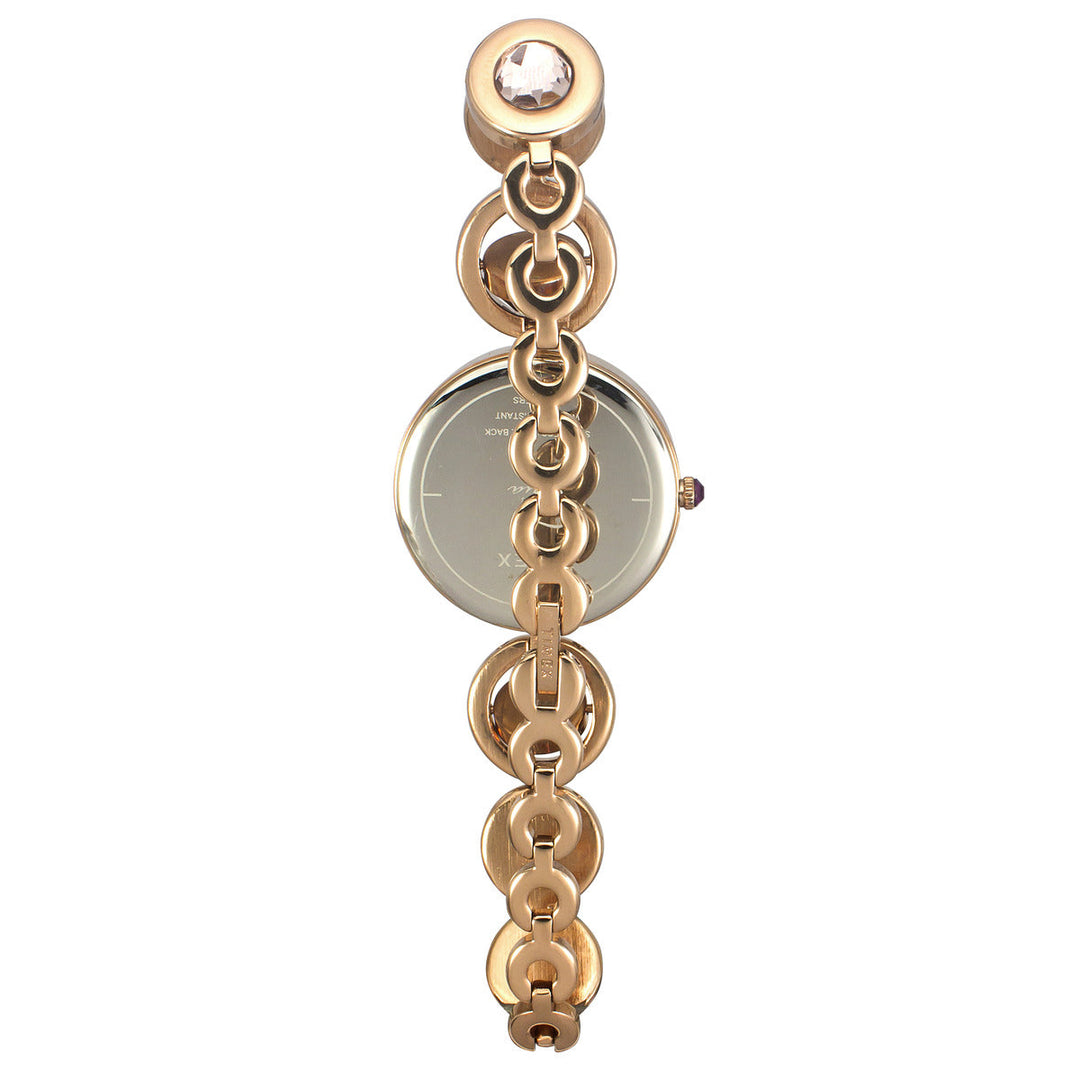 Timex Fria Women's Teal Dial Round Case 3 Hands Function Watch -TWEL16404