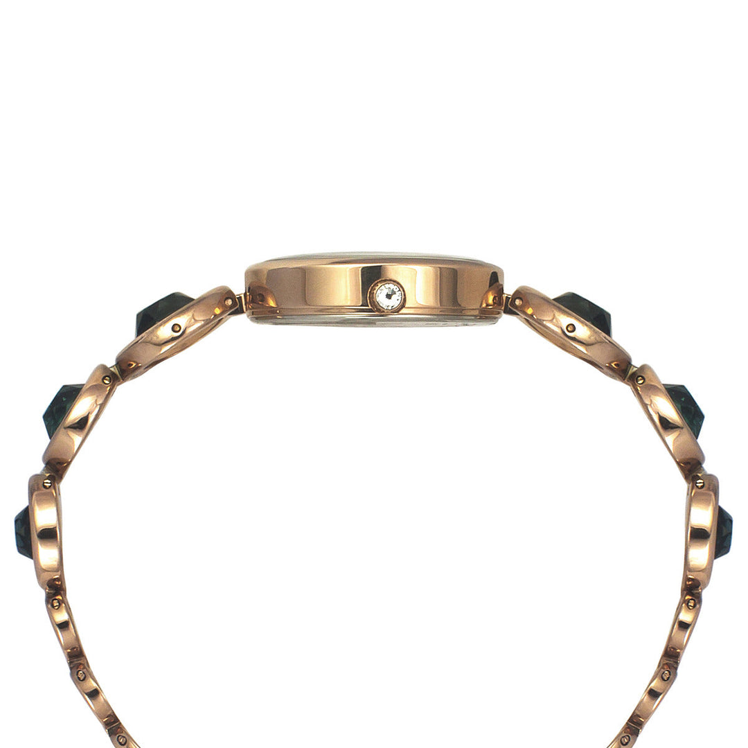 Timex Fria Women's Teal Dial Round Case 3 Hands Function Watch -TWEL16404