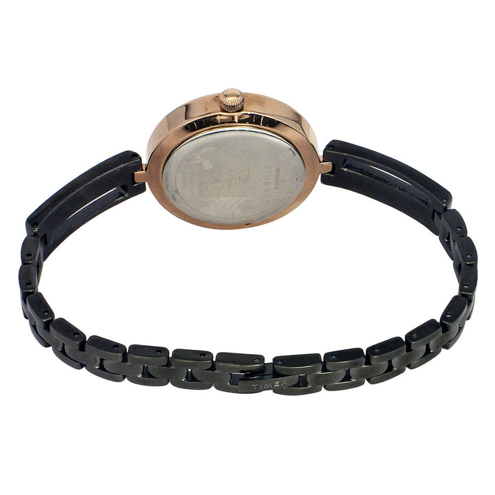 Timex Fria Women's Mother Of Pearl Dial Round Case 3 Hands Function Watch -TWEL16500