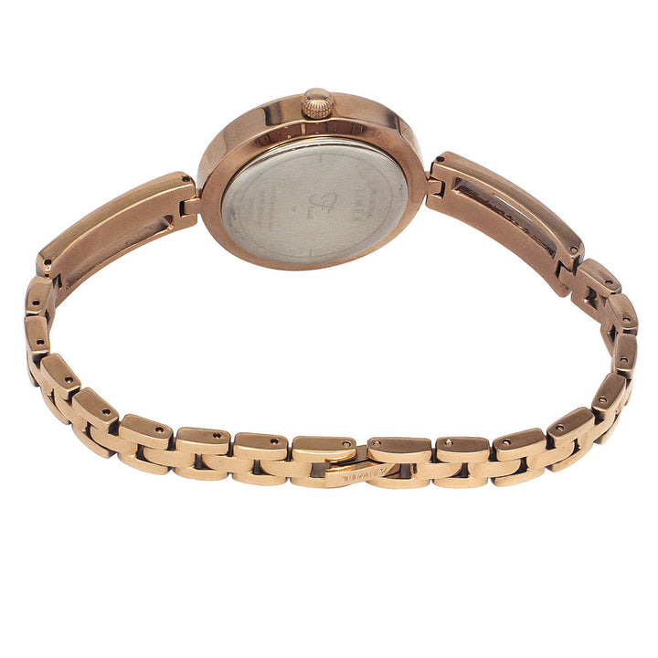 Timex Fria Women's Mother Of Pearl Dial Round Case 3 Hands Function Watch -TWEL16501