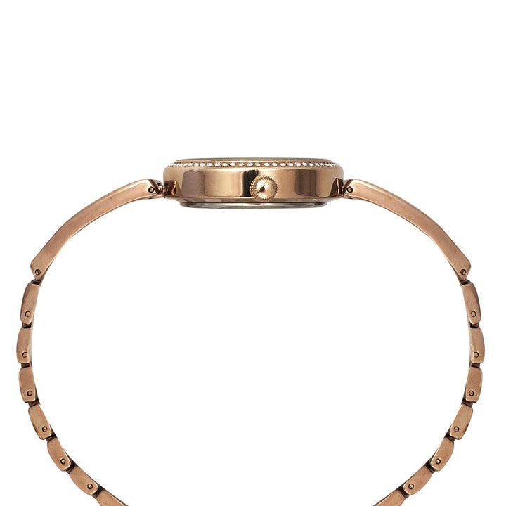 Timex Fria Women's Mother Of Pearl Dial Round Case 3 Hands Function Watch -TWEL16501