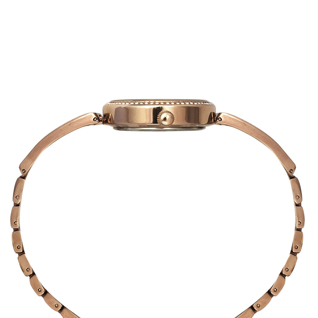 Timex Fria Women's Mother Of Pearl Dial Round Case 3 Hands Function Watch -TWEL16502