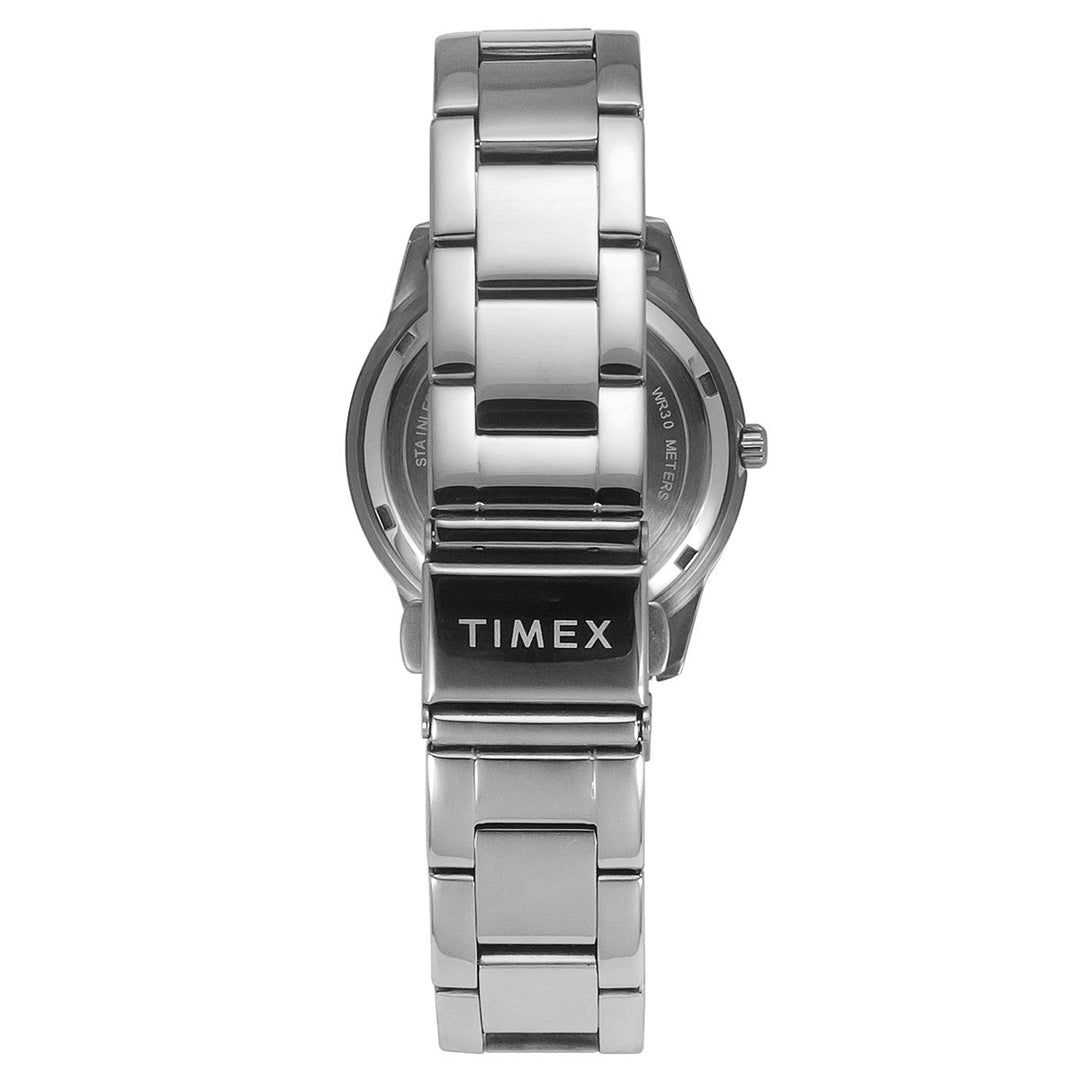 Timex E-Class Premium-Sport Collection Multifunction Women Analog Blue Dial Coloured Quartz Watch, Round Dial With 36 Mm Case Width - TWEL16800