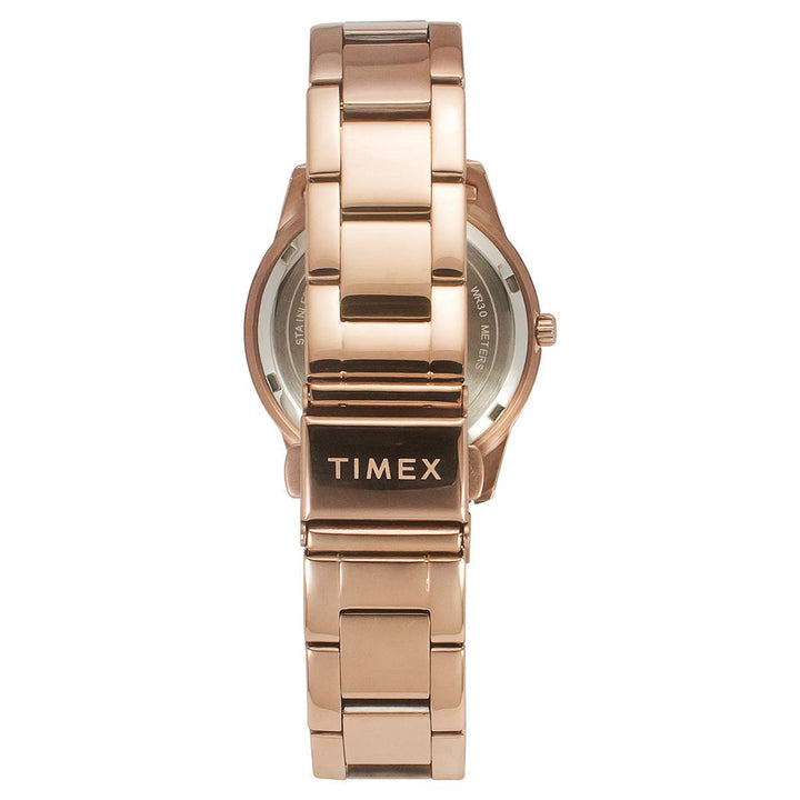 Timex E-Class Premium-Sport Collection Multifunction Women Analog Silver Dial Coloured Quartz Watch, Round Dial With 36 Mm Case Width - TWEL16802