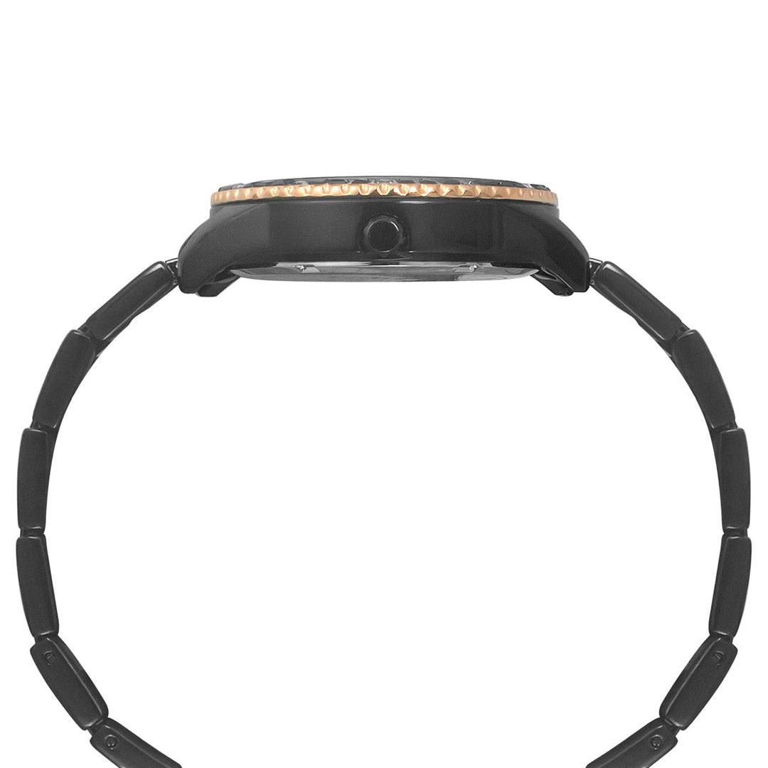 Timex E-Class Premium-Sport Collection Multifunction Women Analog Black Dial Coloured Quartz Watch, Round Dial With 36 Mm Case Width - TWEL16803