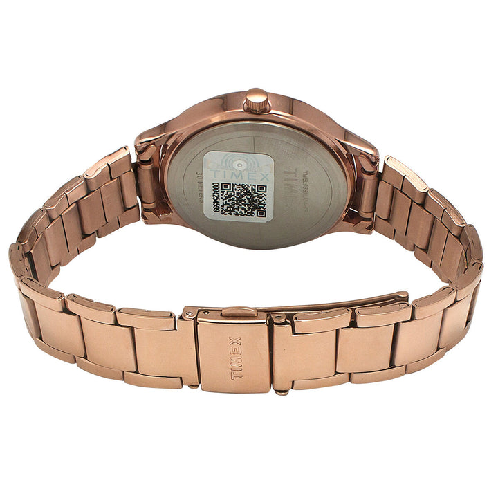 Timex Fashion Collection Premium Quality Multifunction Women Analog Rose Gold Dial Coloured Quartz Watch, Round Dial With 36.5mm Case Width - TWEL98SMU04
