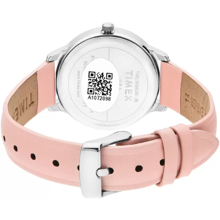 Timex Fashion Women's Pink Dial Round Case 3 Hands Function Watch -TWEL99SMU04