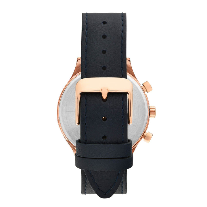 Timex Fashion Men's Blue Dial Round Case Multifunction Function Watch -TWHG03SMU10