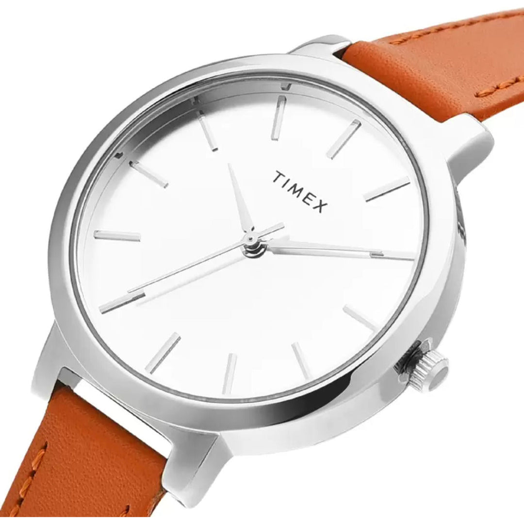 Timex Fashion Women's Silver Dial Round Case 3 Hands Function Watch -TWHL41SMU01