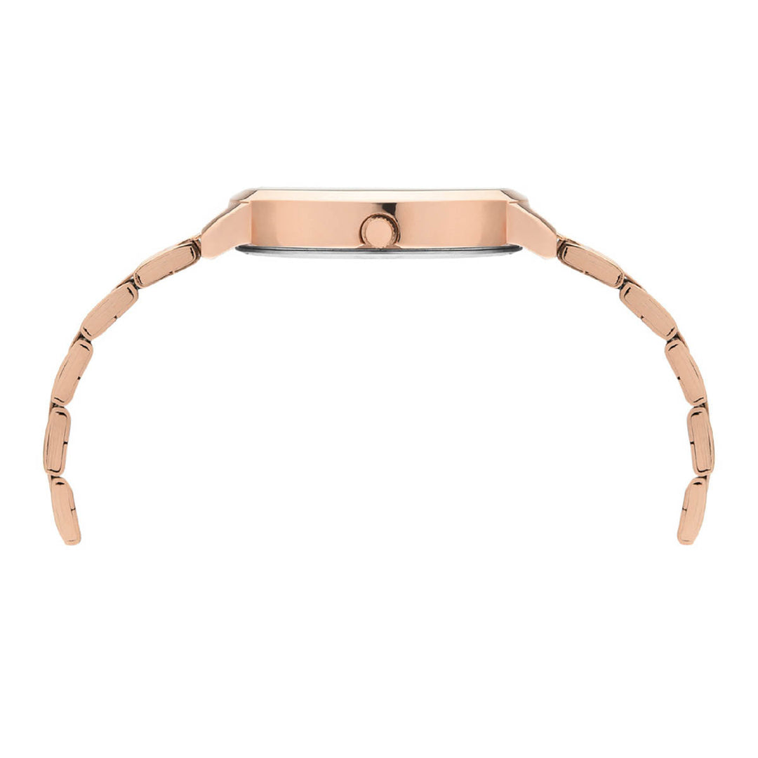 Timex Fashion Women's Rose Gold Dial Round Case 3 Hands Function Watch -TWHL41SMU05