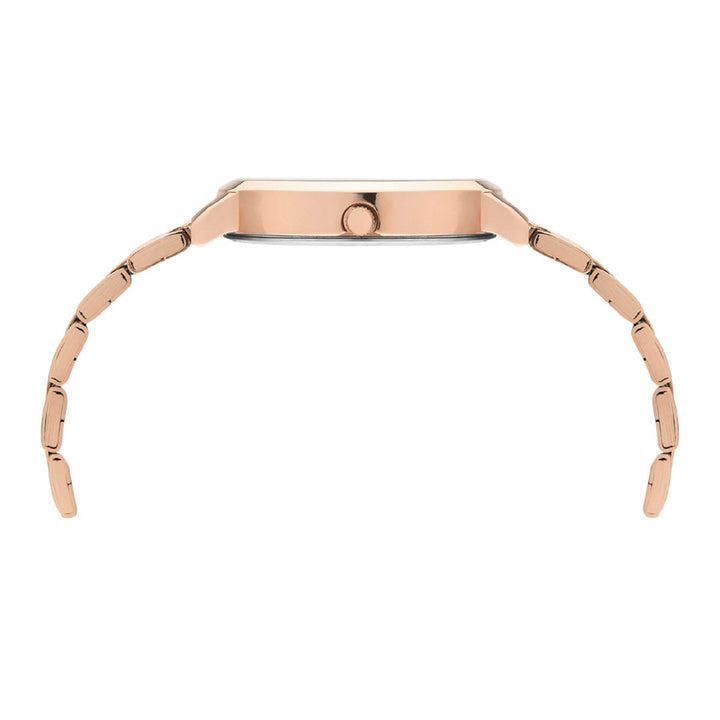 Timex Fashion Women's Rose Gold Dial Round Case 3 Hands Function Watch -TWHL41SMU05