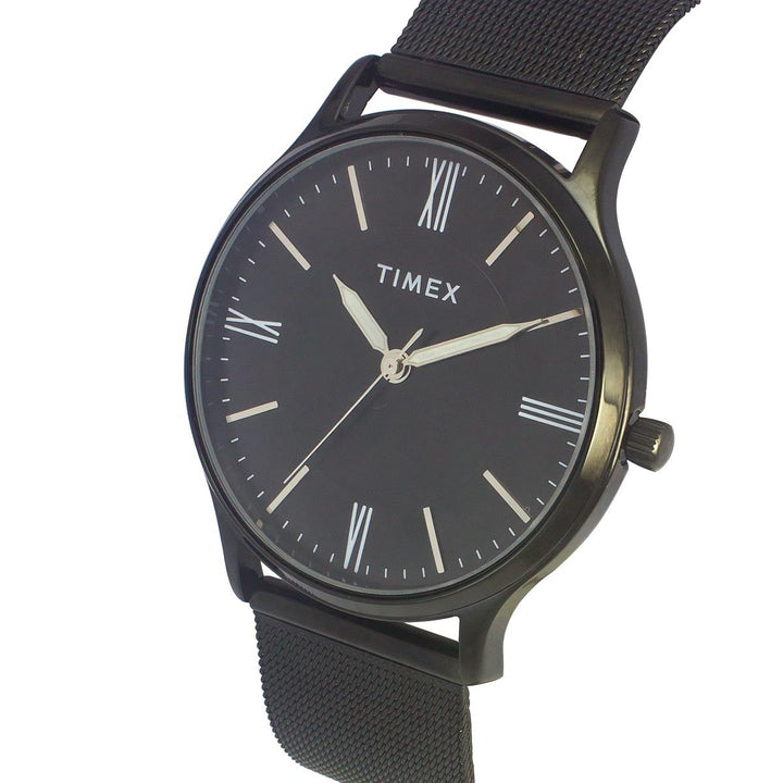 Timex 3 Hands Men Analog Black Dial Coloured Quartz Watch, Round Dial With 30 Mm Case Width - TWTG105SMU04