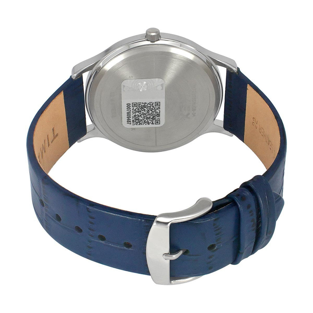 Timex 3 Hands Men Analog Blue Dial Coloured Quartz Watch, Round Dial With 30 Mm Case Width - TWTG105SMU08
