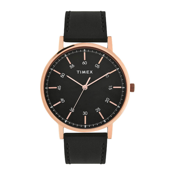 Timex Fashion Men's Black Dial Round Case 3 Hands Function Watch -TWTG80SMU04