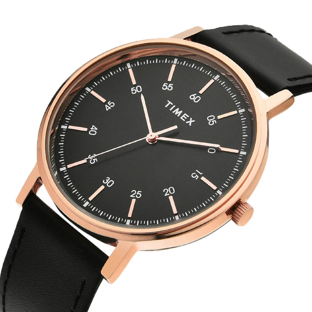 Timex Fashion Men's Black Dial Round Case 3 Hands Function Watch -TWTG80SMU04