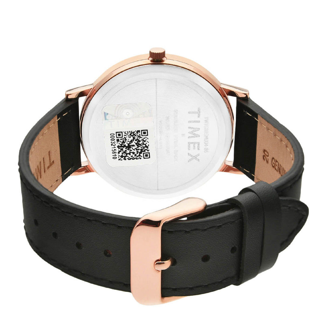 Timex Fashion Men's Black Dial Round Case 3 Hands Function Watch -TWTG80SMU04