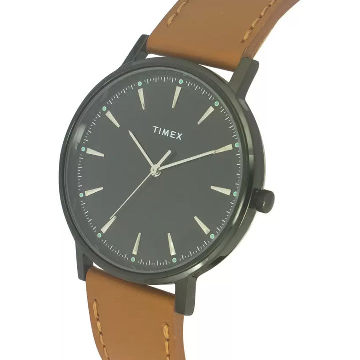 Timex Fashion Men's Black Dial Round Case 3 Hands Function Watch -TWTG80SMU15