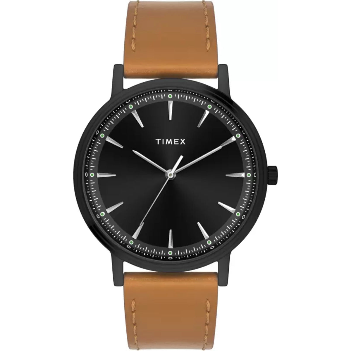 Timex Fashion Men's Black Dial Round Case 3 Hands Function Watch -TWTG ...