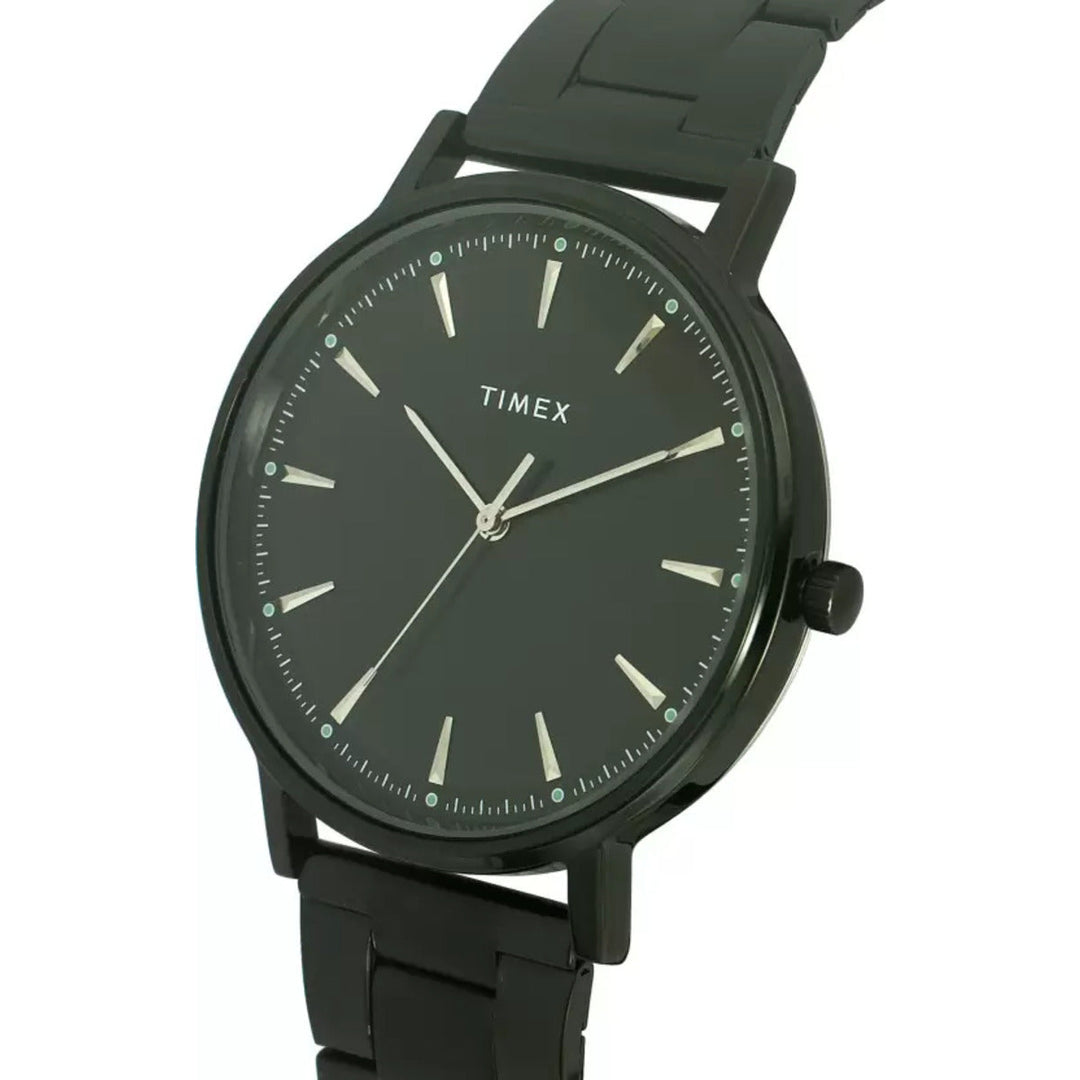 Timex Fashion Men's Black Dial Round Case 3 Hands Function Watch -TWTG80SMU18