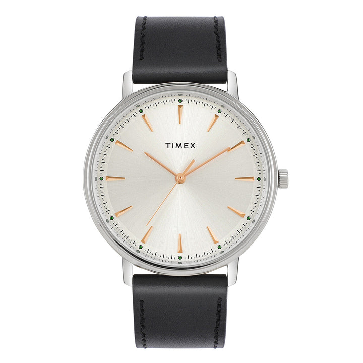 Timex Fashion Collection Premium Quality 3 Hands Men Analog Silver Dial Coloured Quartz Watch, Round Dial With 41 Mm Case Width - TWTG80SMU19