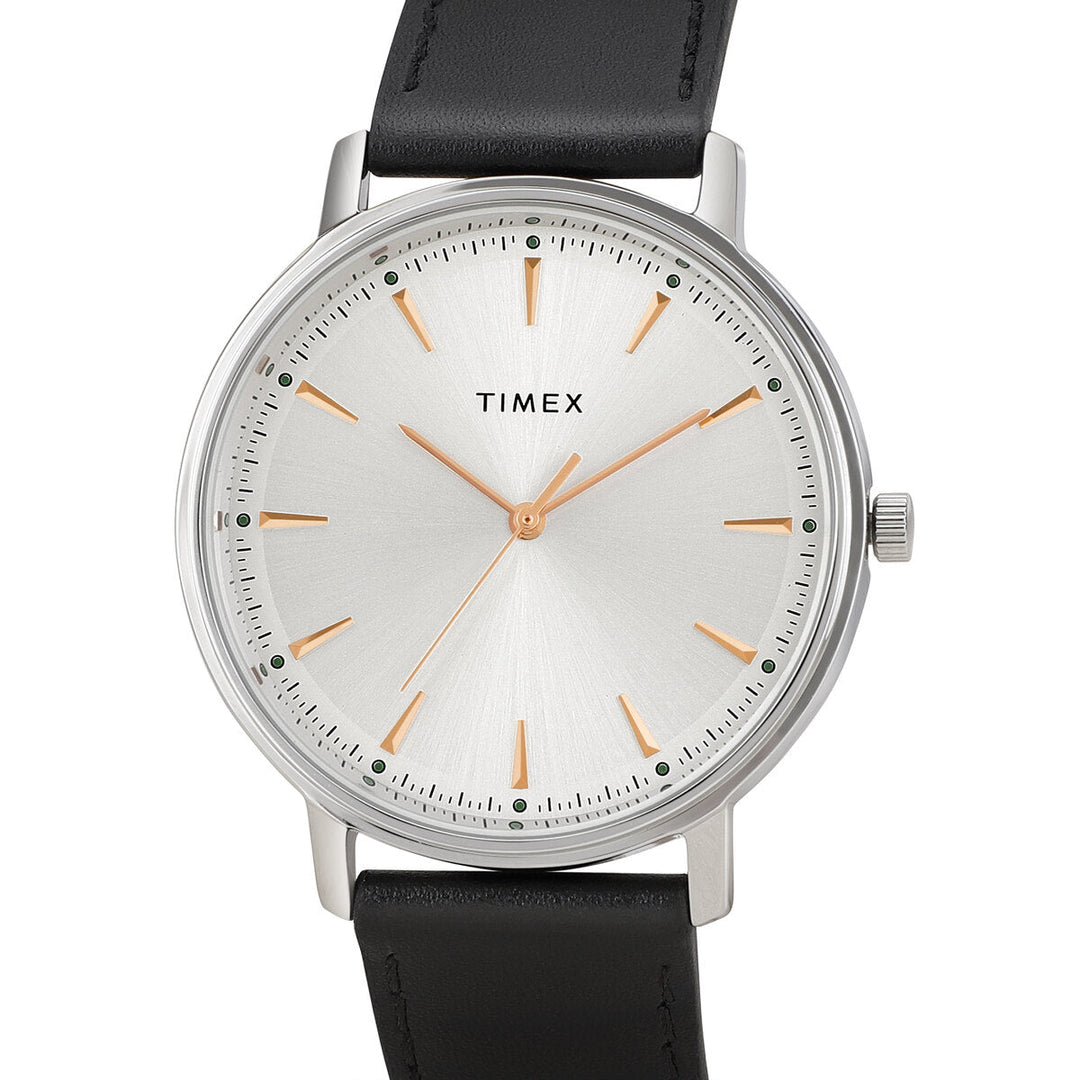 Timex Fashion Collection Premium Quality 3 Hands Men Analog Silver Dial Coloured Quartz Watch, Round Dial With 41 Mm Case Width - TWTG80SMU19