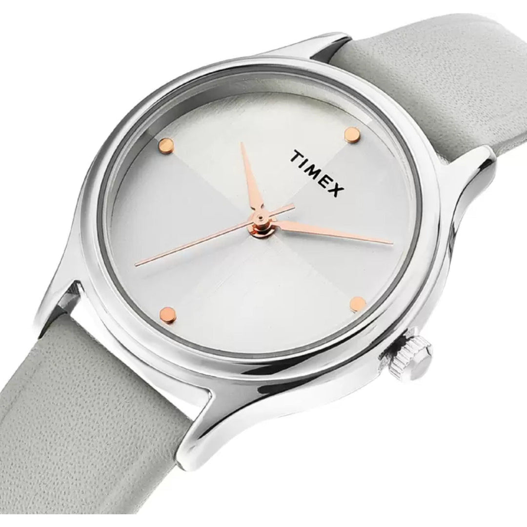 Timex Fashion Women's Silver Dial Round Case 3 Hands Function Watch -TWTL87SMU01