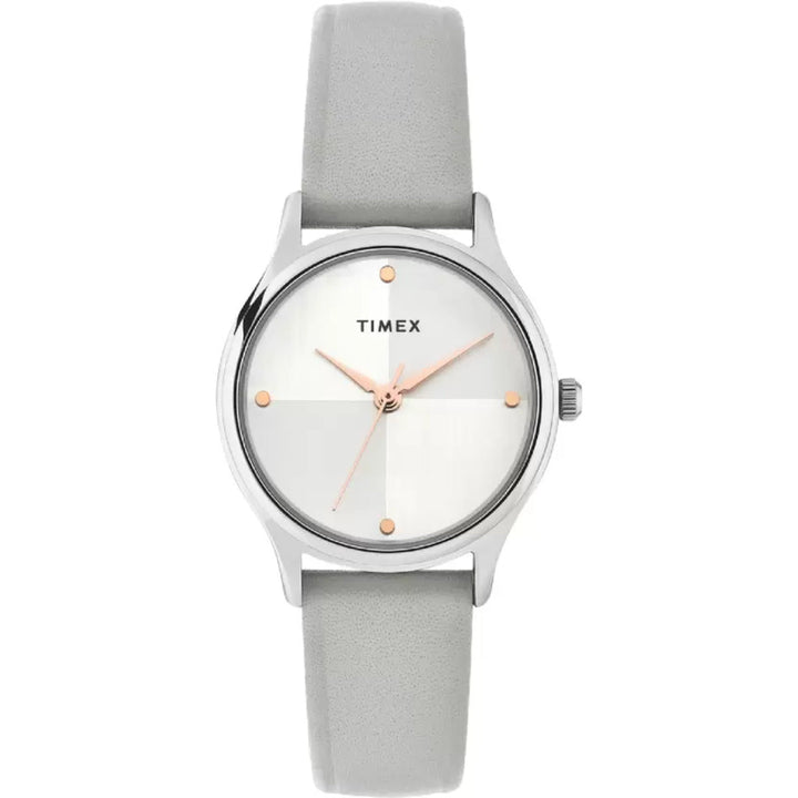 Timex Fashion Women's Silver Dial Round Case 3 Hands Function Watch -TWTL87SMU01