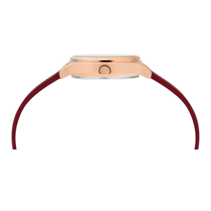 Timex Fashion Women's Rose Gold Dial Round Case 3 Hands Function Watch -TWTL87SMU02