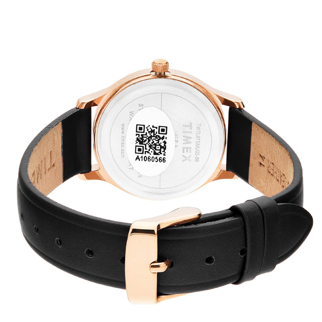 Timex Fashion Women's Black Dial Round Case 3 Hands Function Watch -TWTL87SMU03
