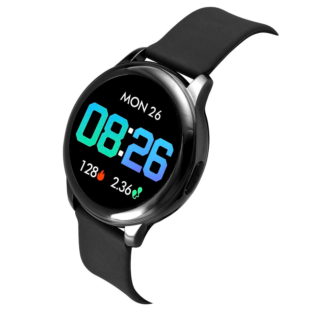 Timex Unisex Smart Fit 2.0 Dial Round Case Bluetooth Calling, Full Touch, Activity Tracking, HRM, SPO2, Blood Pressure, Multiple Watch Faces, 7 Sports Mode Smart Watch -TWTXW200T