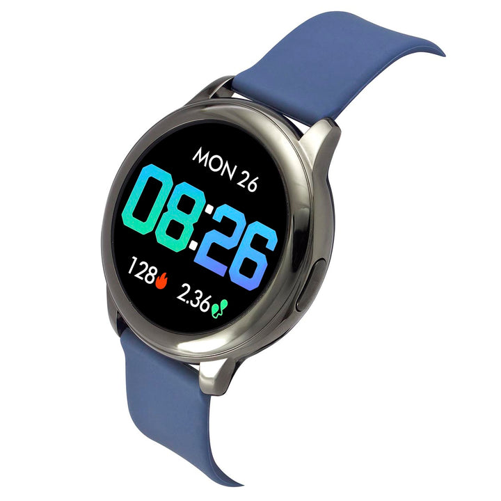 Timex Unisex Smart Fit 2.0 Dial Round Case Bluetooth Calling, Full Touch, Activity Tracking, HRM, SPO2, Blood Pressure, Multiple Watch Faces, 7 Sports Mode Smart Watch -TWTXW201T