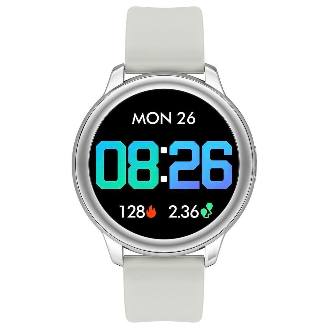 Timex Unisex Smart Fit 2.0 Dial Round Case Bluetooth Calling, Full Touch, Activity Tracking, HRM, SPO2, Blood Pressure, Multiple Watch Faces, 7 Sports Mode Smart Watch -TWTXW202T