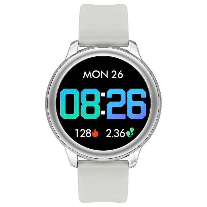 Timex Unisex Smart Fit 2.0 Dial Round Case Bluetooth Calling, Full Touch, Activity Tracking, HRM, SPO2, Blood Pressure, Multiple Watch Faces, 7 Sports Mode Smart Watch -TWTXW202T