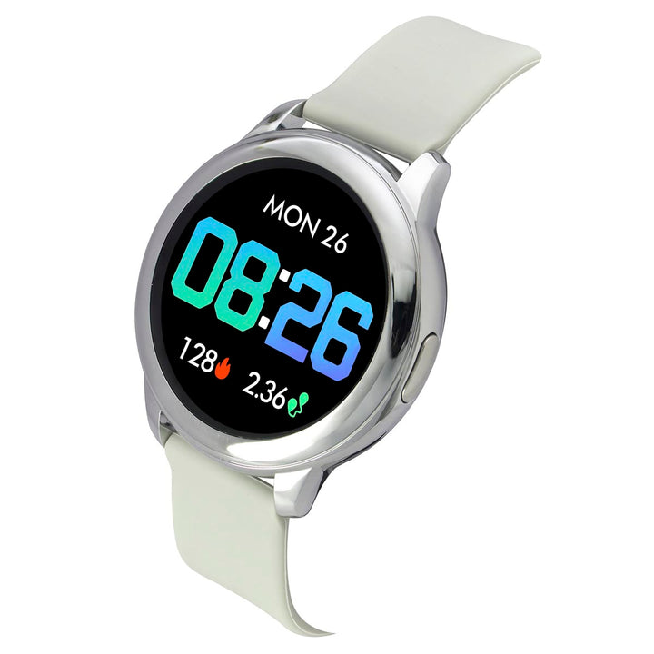 Timex Unisex Smart Fit 2.0 Dial Round Case Bluetooth Calling, Full Touch, Activity Tracking, HRM, SPO2, Blood Pressure, Multiple Watch Faces, 7 Sports Mode Smart Watch -TWTXW202T