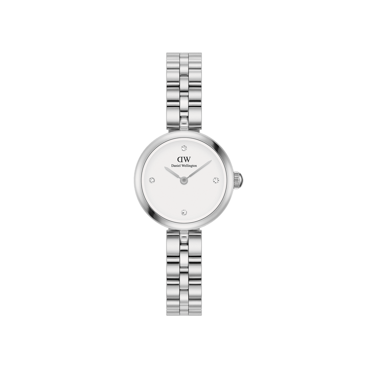 Elegant Silver Watch with Crystal Accents for Women