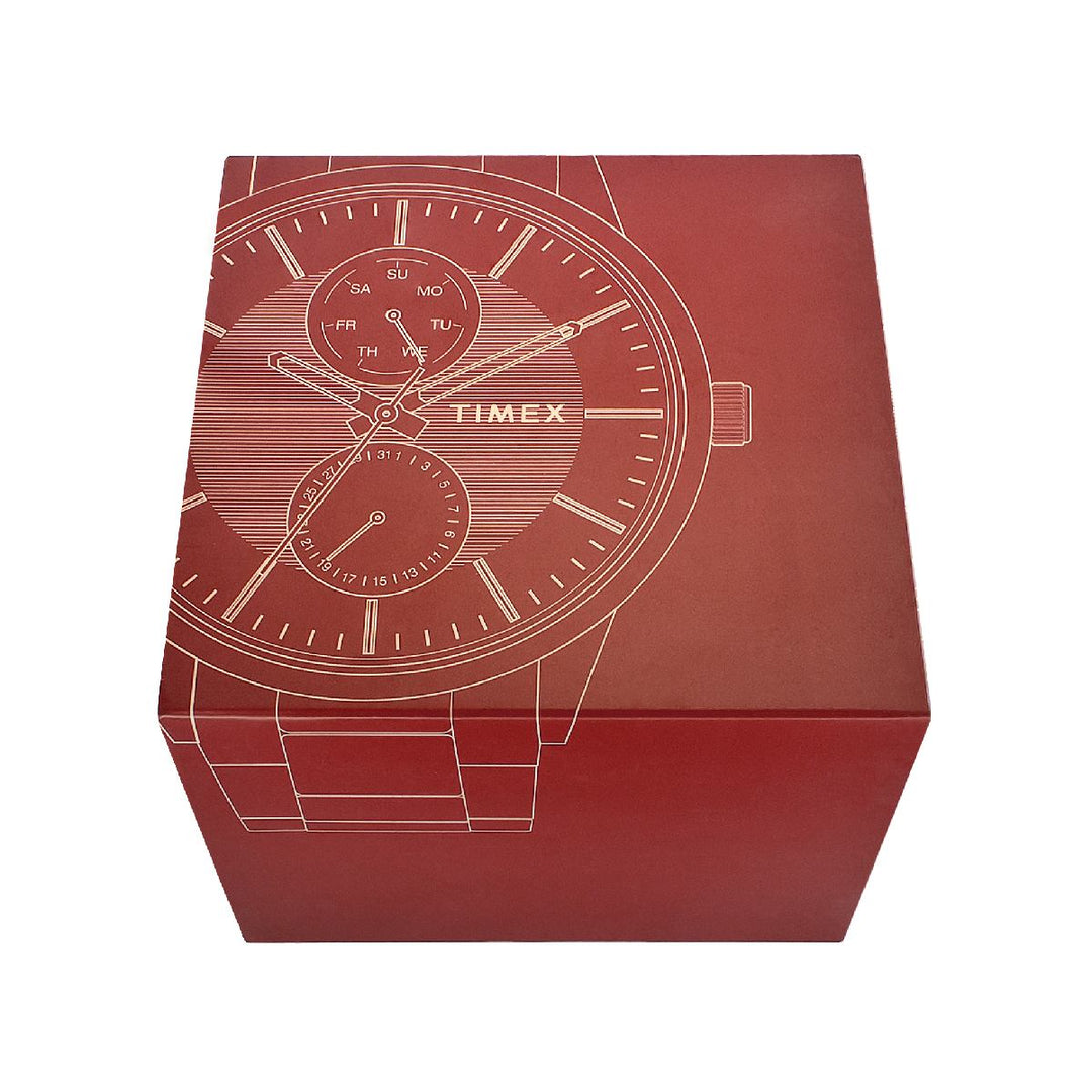 Timex Fashion Men's White Dial Round Case Date Function Watch -TWEG20002