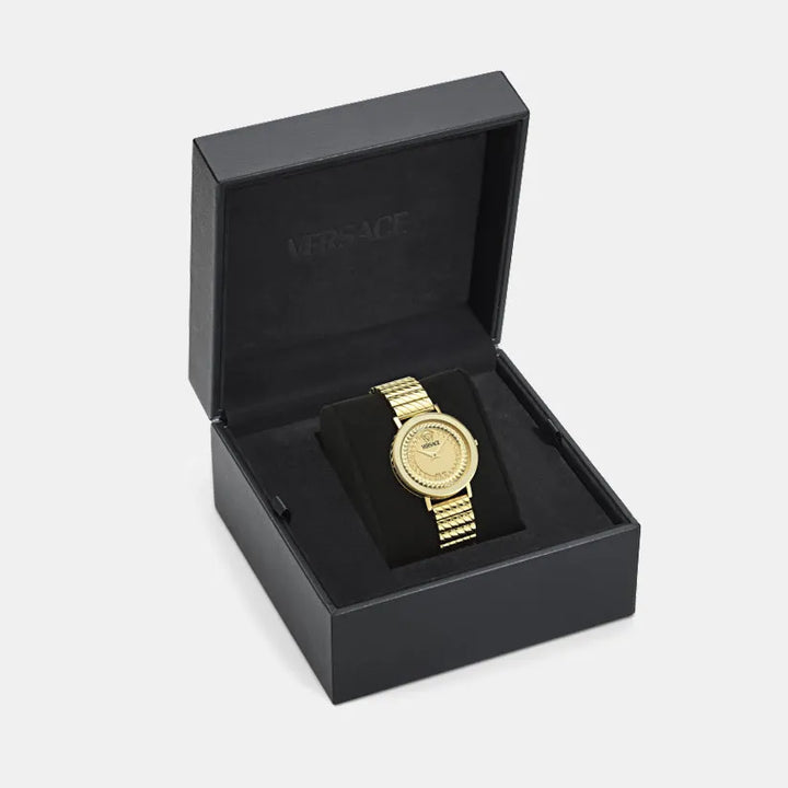 Versace Delphinus VE0O00525 Gold Matte Dial Women&