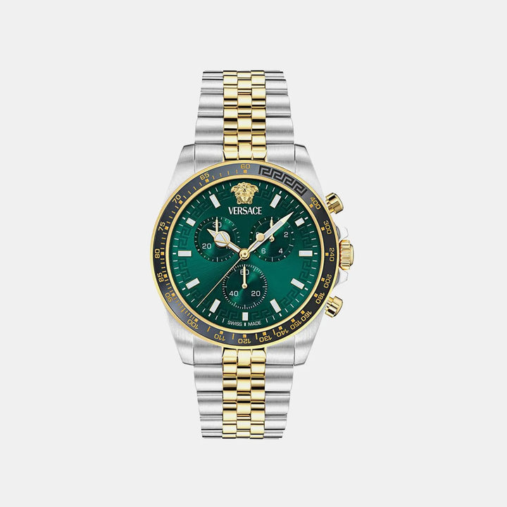 Versace Greca Chrono Wave Green Dial Men&