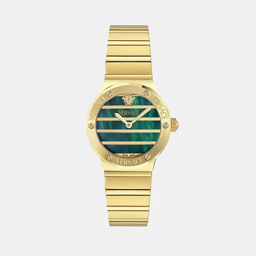Versace Greca Logo Pearl VE0S00425 Green Dial Women&