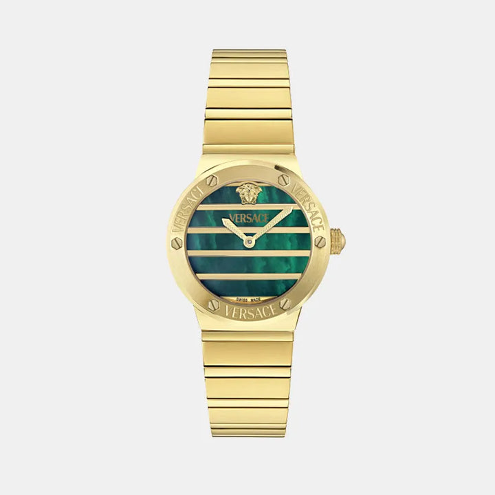 Versace Greca Logo Pearl VE0S00425 Green Dial Women&