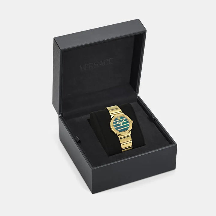 Versace Greca Logo Pearl VE0S00425 Green Dial Women&