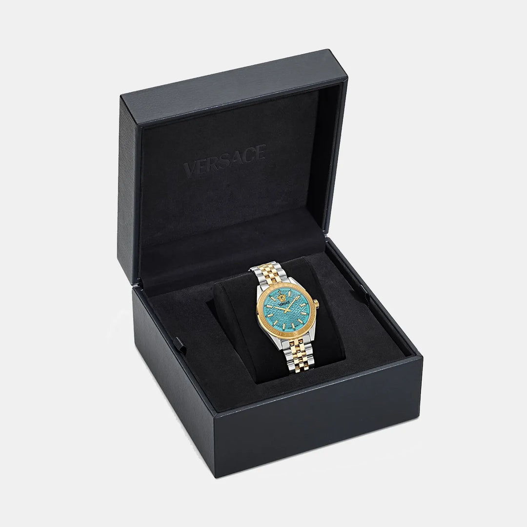 Versace V-Code Lady VE8I00524 Blue Dial Women&