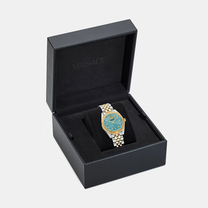 Versace V-Code Lady VE8I00524 Blue Dial Women&