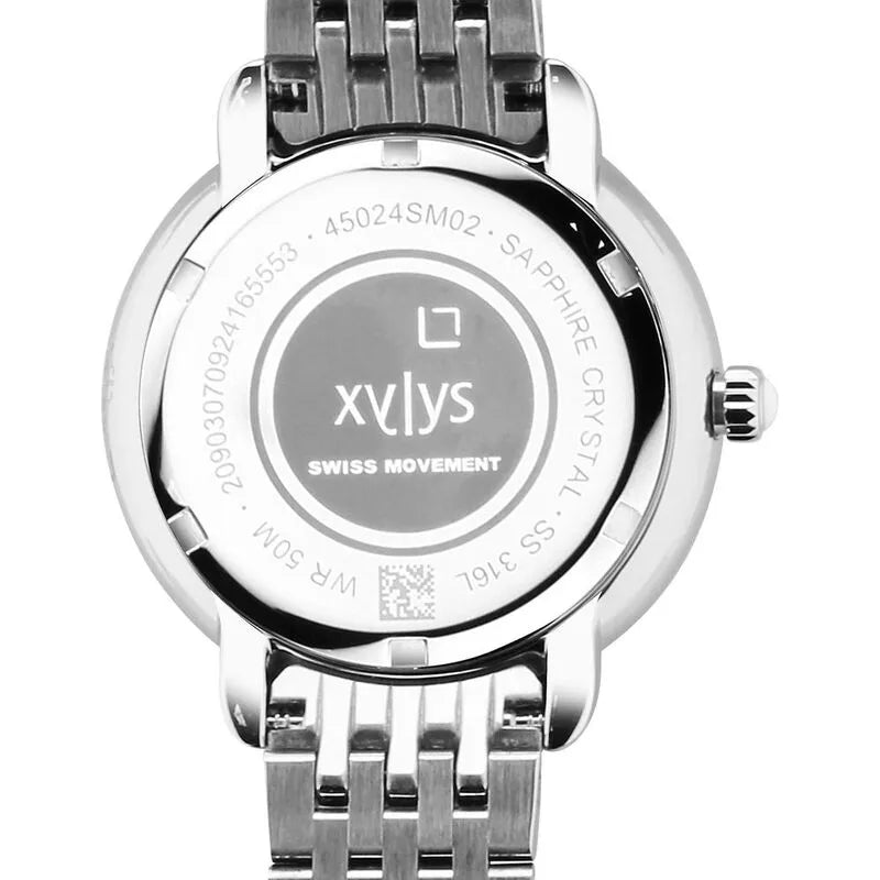 Xylys Quartz Analog Blue Dial Silver Stainless Steel Strap Women&