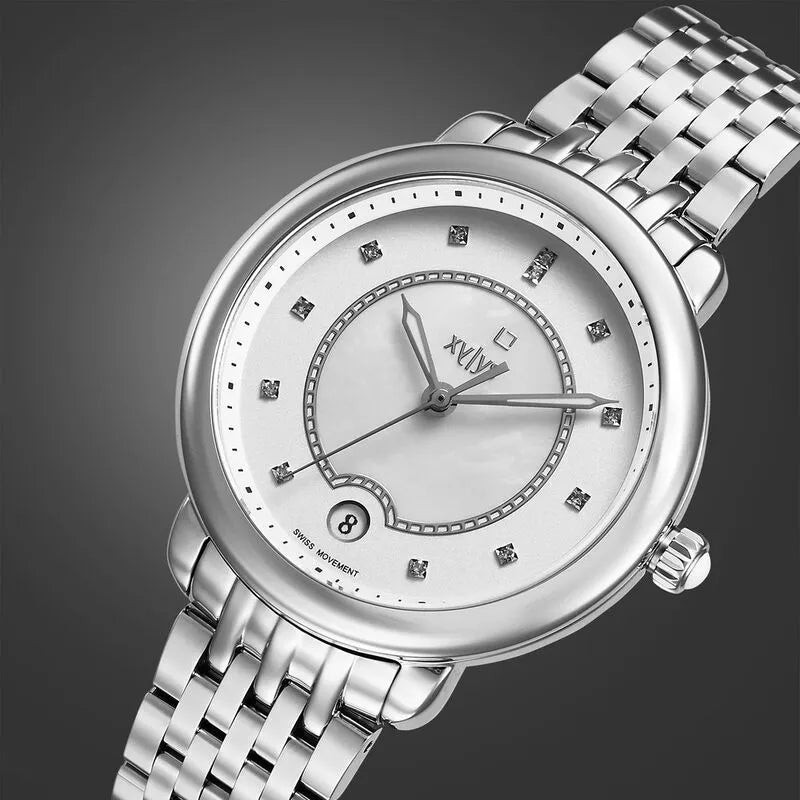Xylys Quartz Analog Silver Dial Women&