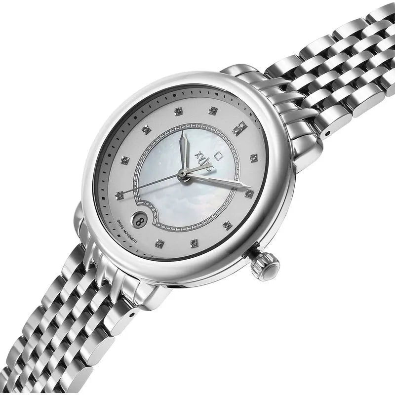Xylys Quartz Analog Silver Dial Women&